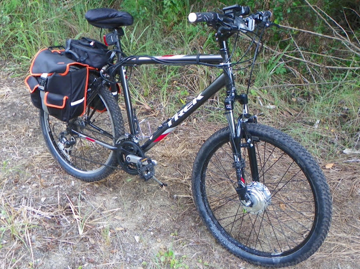bike with 250 watt e-bike conversion kit