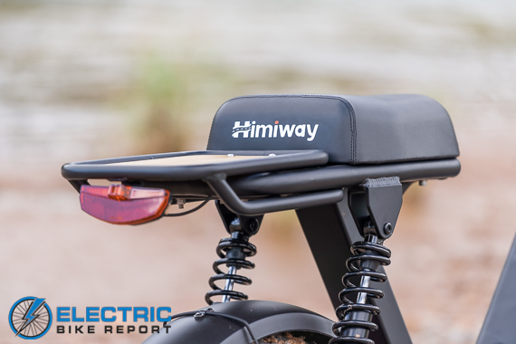 Himiway Escape Electric Bike Review rear rack