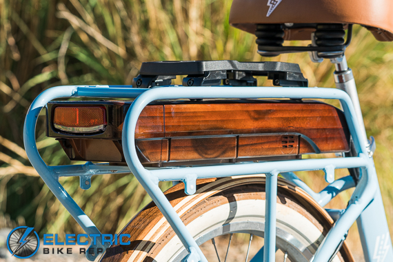 Electric Bike Company Model S Electric Bike Review Battery Integrated into Rear Rack