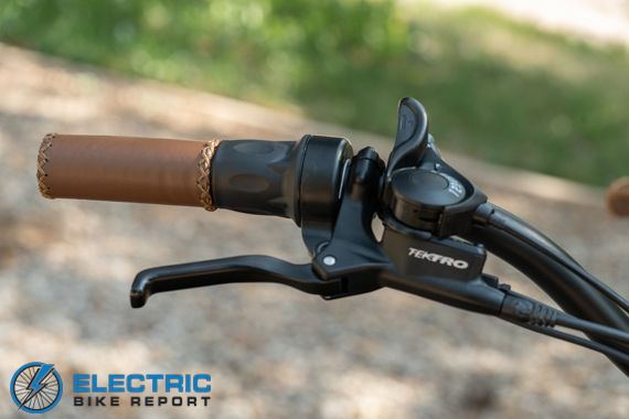 Tower Beach Babe Electric Bike Review Brake Lever