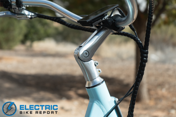 Blix Sol Eclipse Electric Cruiser Bike Review adjustable stem