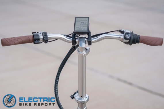Blix Vika+ Flex Electric Folding Bike Review Header cockpit