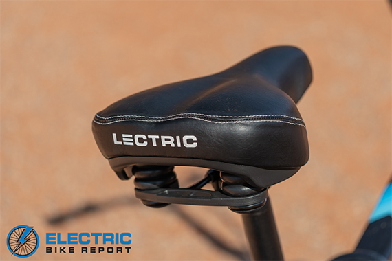 Lectric XP-2.0 Electric Folding Bike Review Comfort Saddle