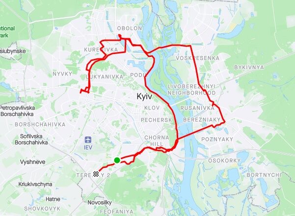 Russian invasion can’t stop Kyiv cyclist going on 80km ride, sharing it on Strava – Sticky Bottle