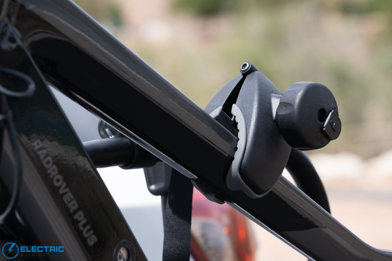 Hollywood Racks Destination E Bike Rack Review 2022- securing clamps