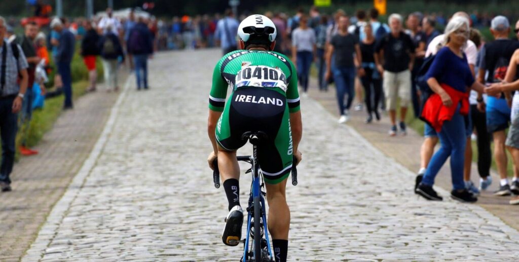 What is Cycling Ireland's policy on self-funded Irish teams racing abroad?