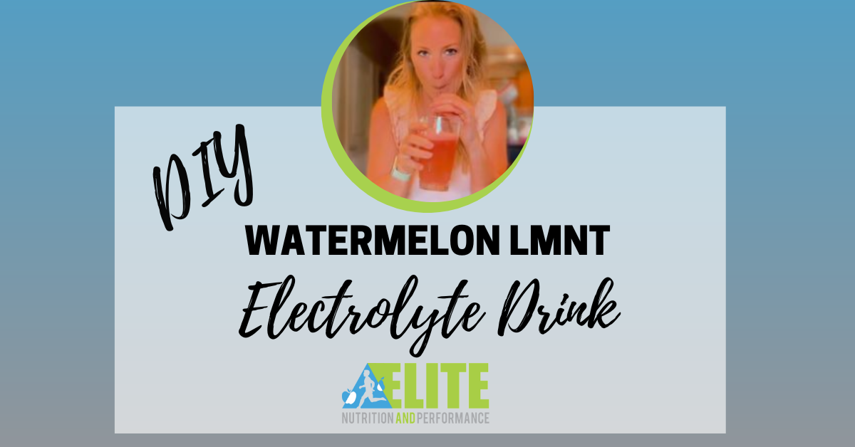 DIY Watermelon LMNT Electrolyte Drink