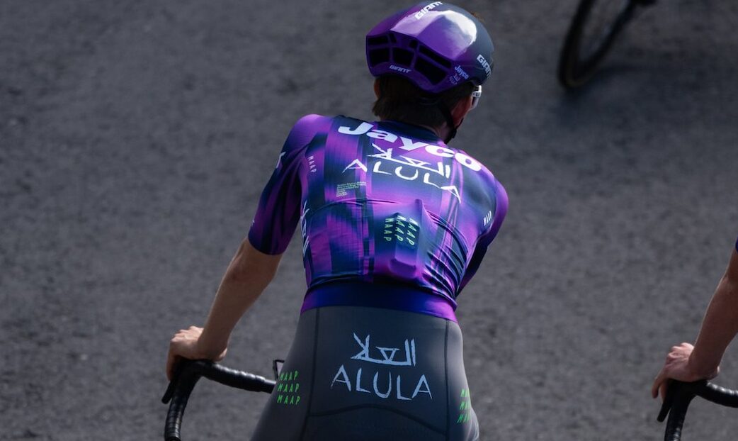 Eddie Dunbar in completely now-look Maap team kit for 2025