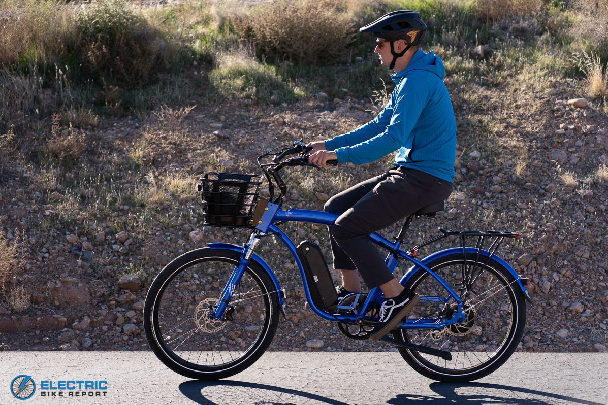 Electric Bike Company Model C - comfortable riding position