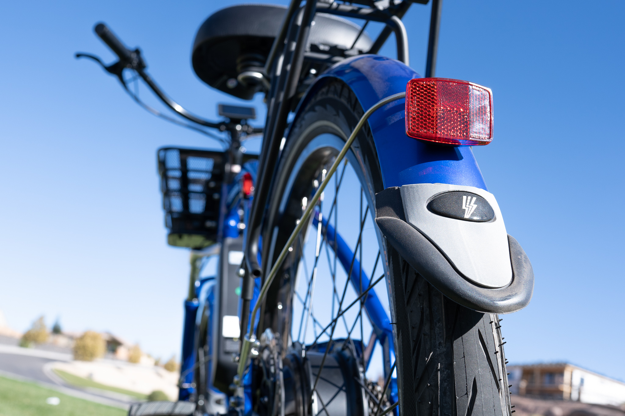 Electric Bike Company Model C - fenders painted to match the rest of the bike