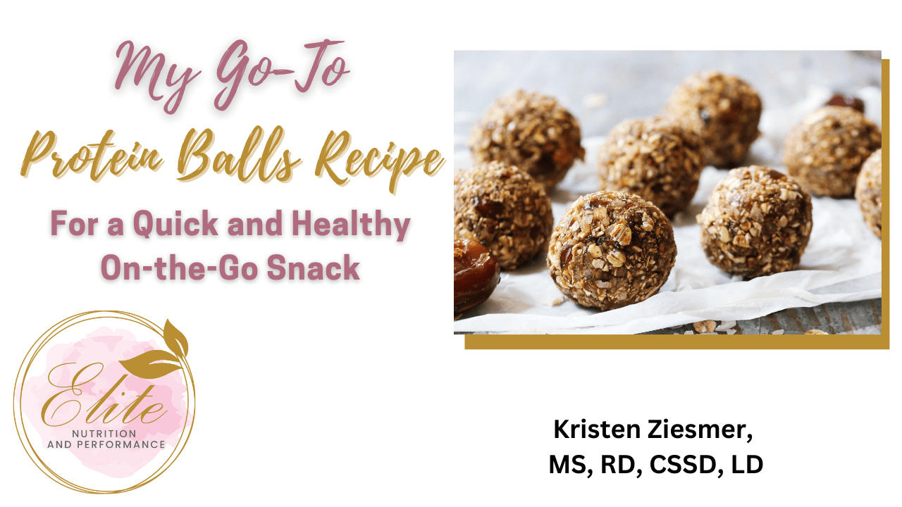 My Go-To Protein Balls Recipe For A Quick and Healthy On The Go Snack