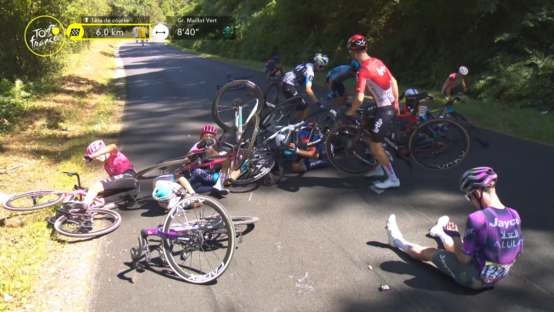 Dunbar and Healy Take a Tumble: Shocking Crash at Tour de France!